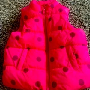 Little girl puffer vest